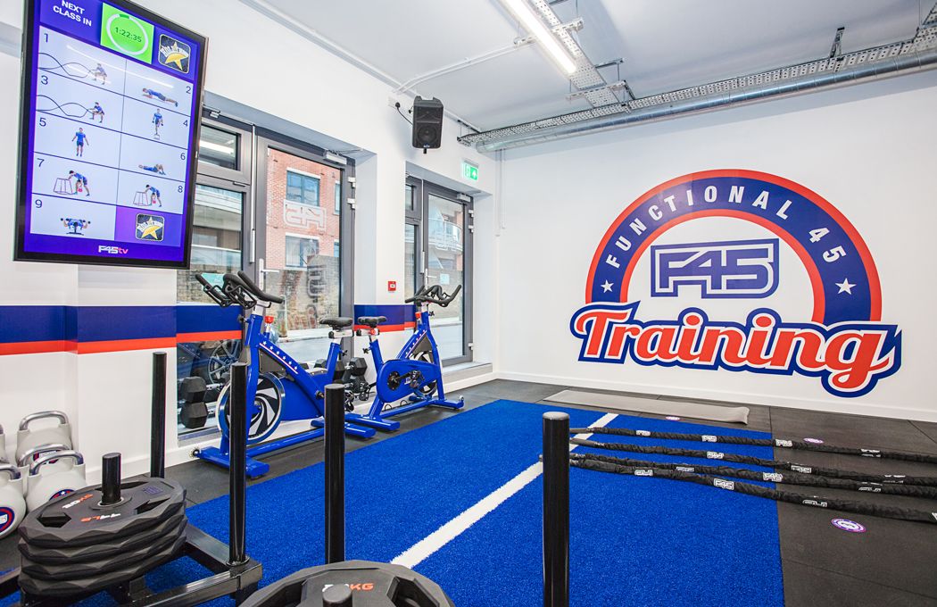 F-45 Gym Fit out by APSS front entrance internal