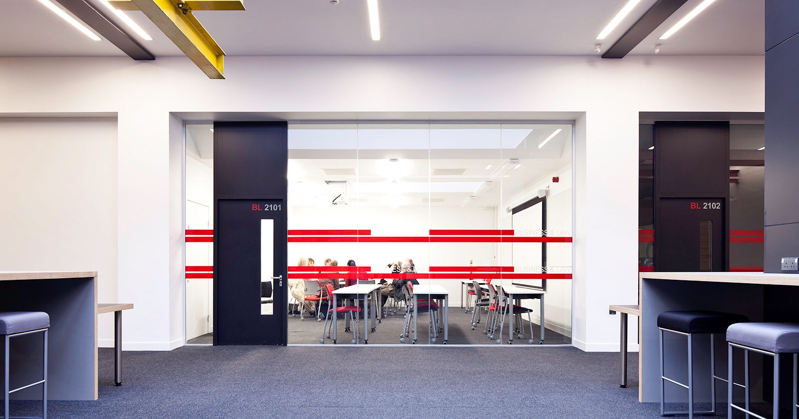 University of Lincoln Glass Partitions by APSS