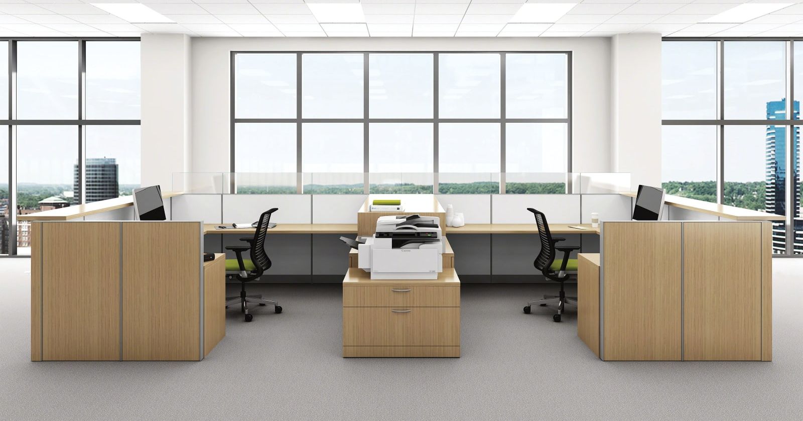 steelcase office products desk layout