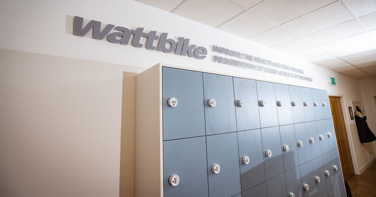 Wattbike Bespoke Lockers Designed and Installed by APSS Joinery