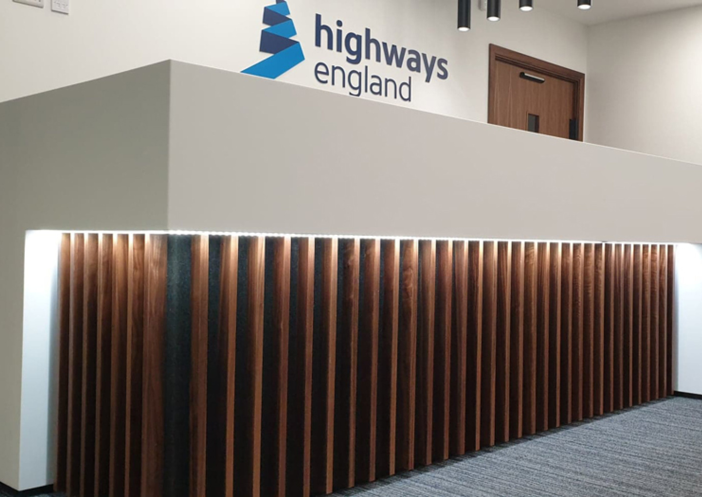 APSS-Joinery-Designed-And-Built-Highways-England-feature-Reception-Desk