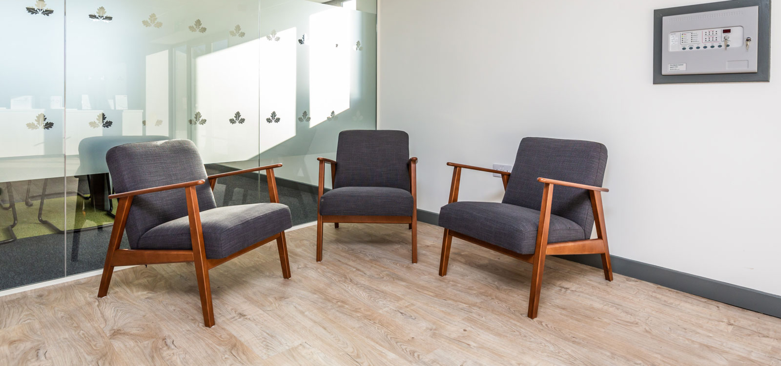 British Hardwood Tree Nursery visitor waiting area by APSS