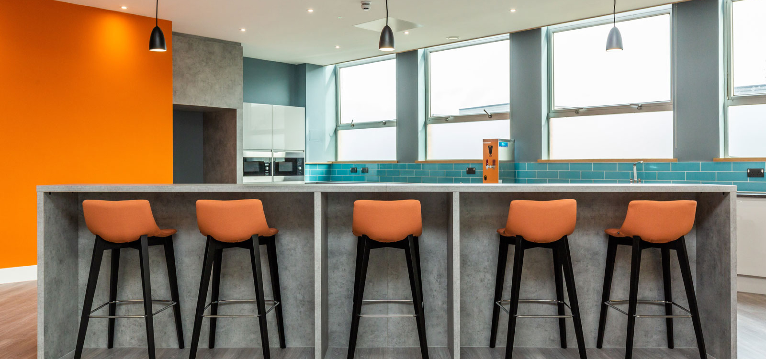 Staff Kitchen with Islane