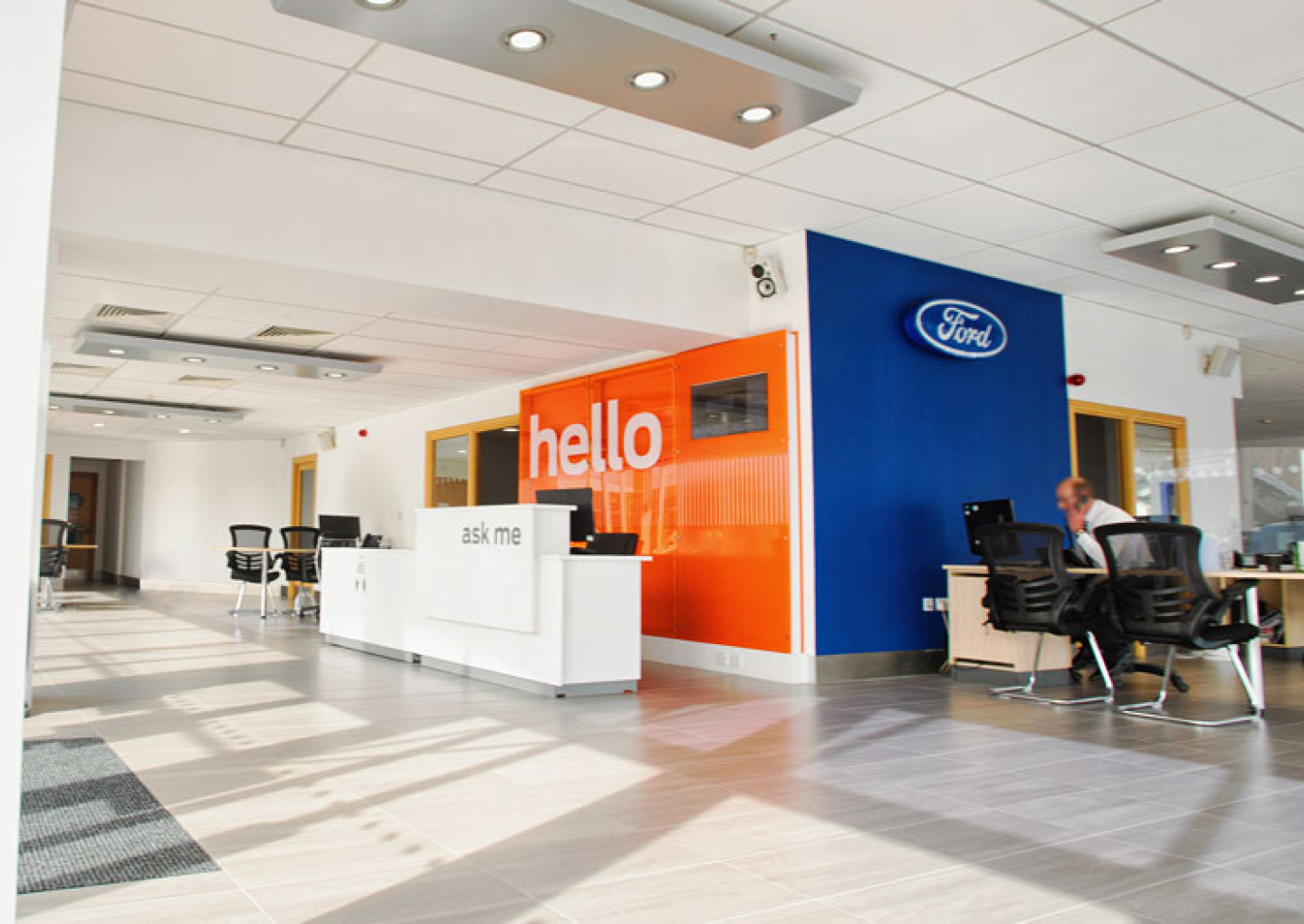 Marshalls Motor Group Ford Garage COVID Safe Office Space