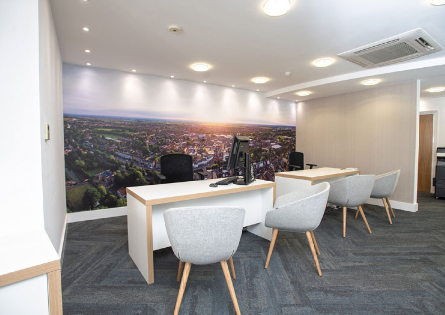 Pygott & Crone Spalding Office Refurbishment Floor to Ceiling Graphic by APSS