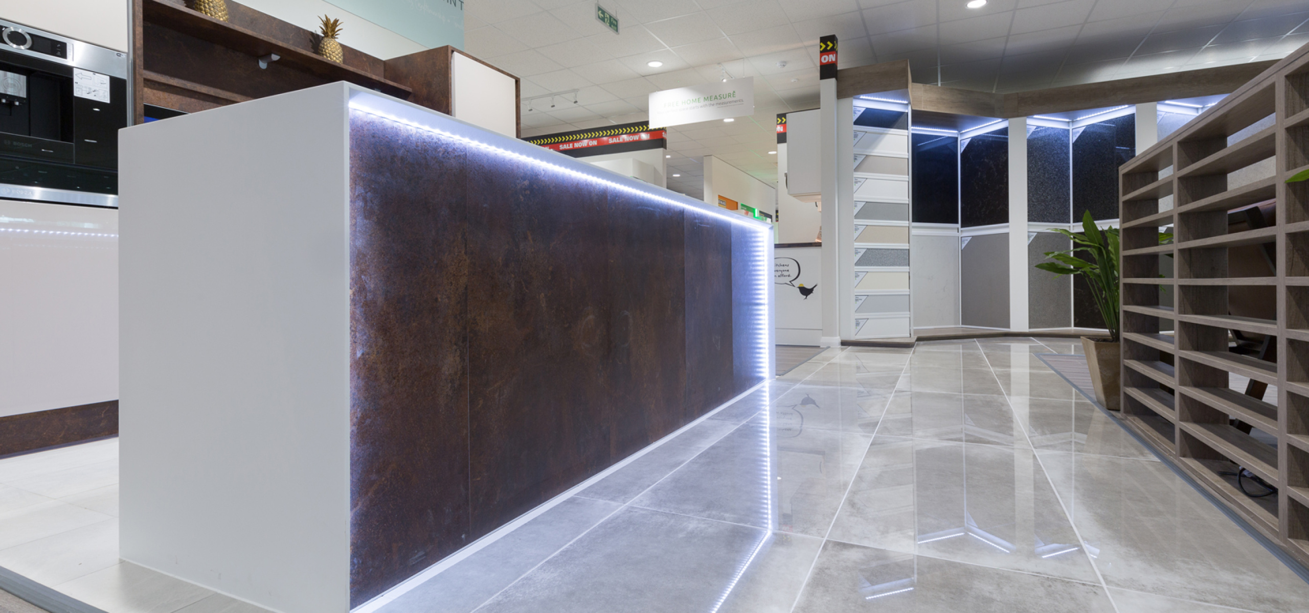 Wren Kitchens Croydon Retail Fit Out Kitchen LED Lighting By APSS